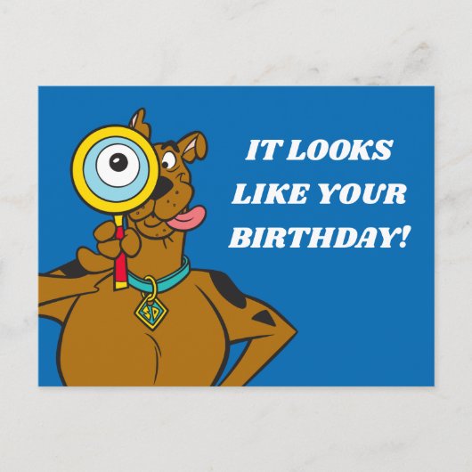 Scooby-Doo met vergrootglas Briefkaart (Voorkant)