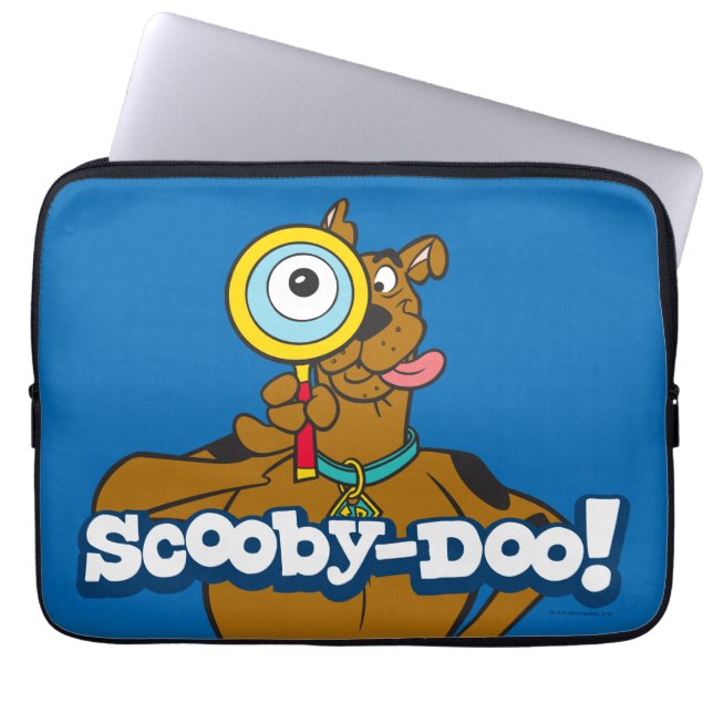Scooby-Doo met vergrootglas Laptop Sleeve (Voorkant)
