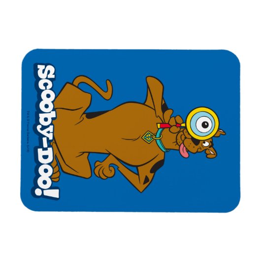 Scooby-Doo met vergrootglas Magneet (Horizontaal)