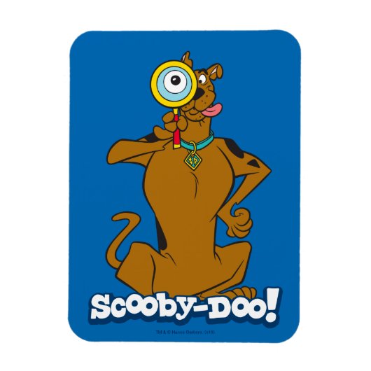 Scooby-Doo met vergrootglas Magneet (Verticaal)