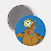 Scooby-Doo met vergrootglas Magneet (Voorkant / Achterkant)