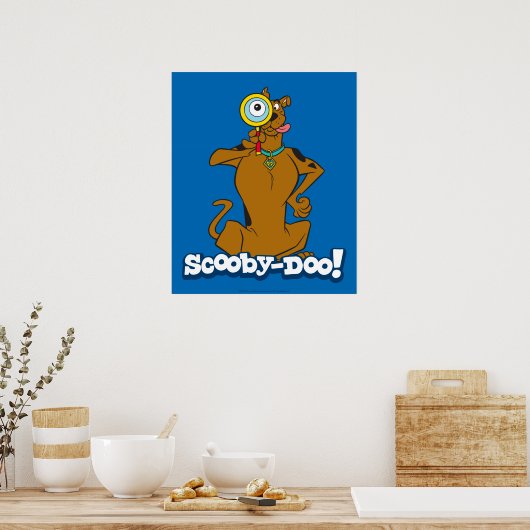 Scooby-Doo met vergrootglas Poster (Keuken)