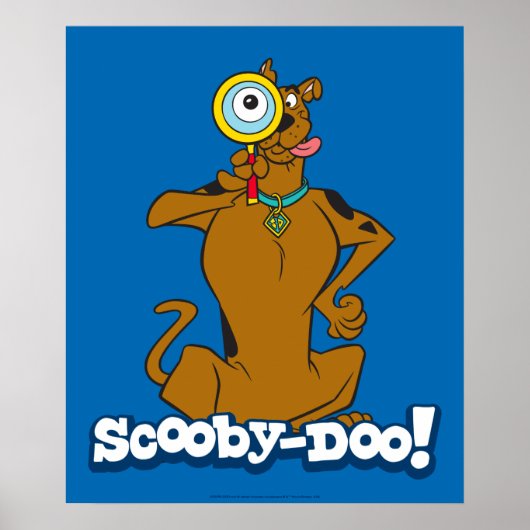 Scooby-Doo met vergrootglas Poster (Voorkant)