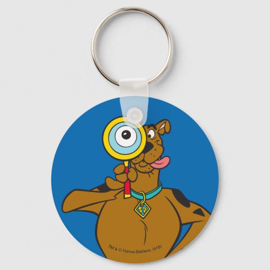Scooby-Doo met vergrootglas Sleutelhanger (Voorkant)