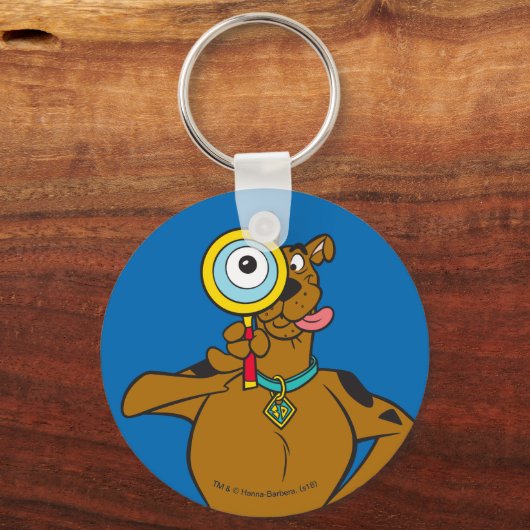 Scooby-Doo met vergrootglas Sleutelhanger (Voorkant)