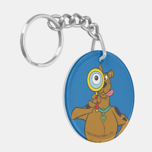 Scooby-Doo met vergrootglas Sleutelhanger (Voorkant Links)