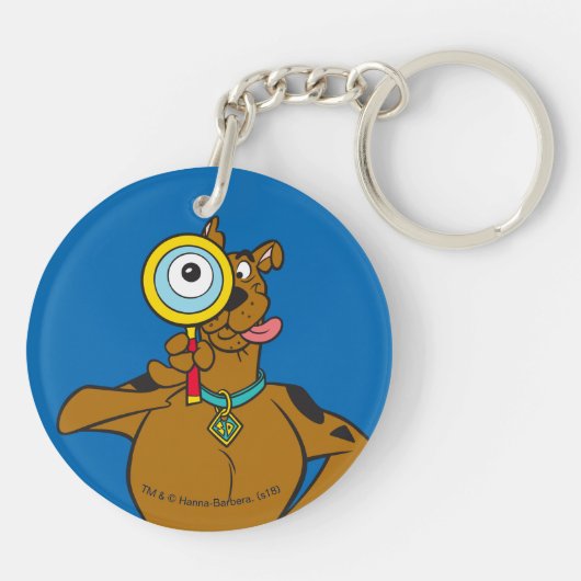 Scooby-Doo met vergrootglas Sleutelhanger (Achterkant)