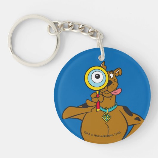 Scooby-Doo met vergrootglas Sleutelhanger (Voorkant)