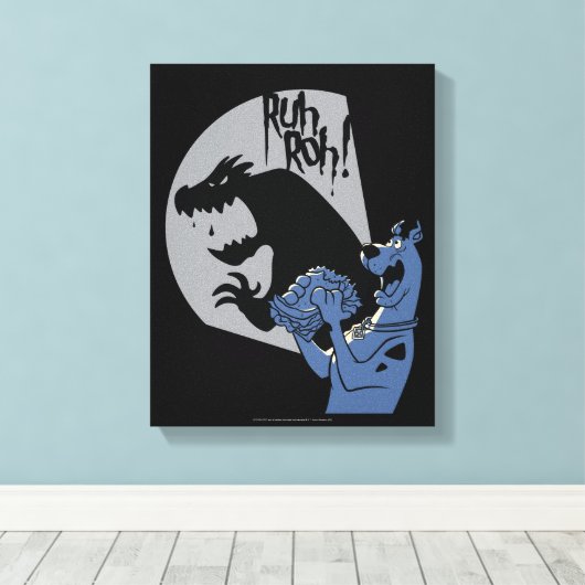 Scooby-Doo Midnight Snack "Ruh Roh!" Canvas Afdruk (Insitu (Houten vloer))