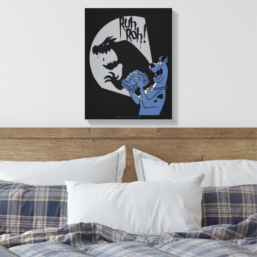 Scooby-Doo Midnight Snack "Ruh Roh!" Canvas Afdruk (Insitu (Slaapkamer))