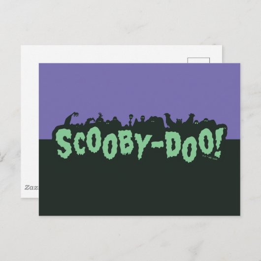 Scooby-Doo! Monster Silhouette Logo Briefkaart (Voorkant / Achterkant)