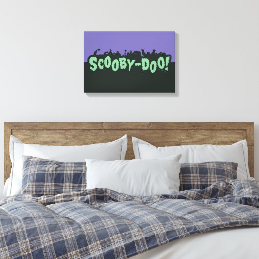 Scooby-Doo! Monster Silhouette Logo Canvas Afdruk (Insitu (Slaapkamer))