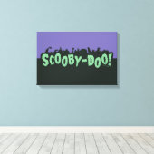 Scooby-Doo! Monster Silhouette Logo Canvas Afdruk (Insitu (Houten vloer))