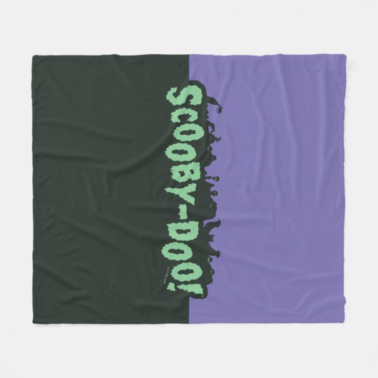 Scooby-Doo! Monster Silhouette Logo Fleece Deken (Voorkant (Horizontaal))