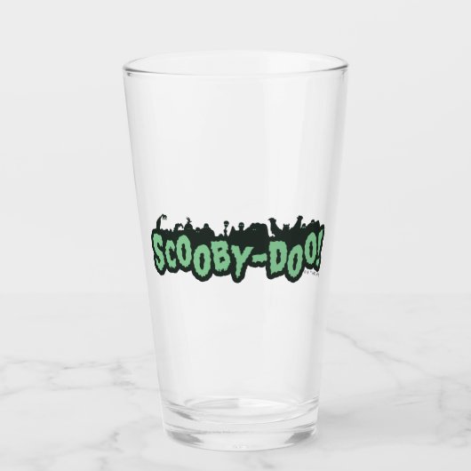 Scooby-Doo! Monster Silhouette Logo Glas (Voorkant)