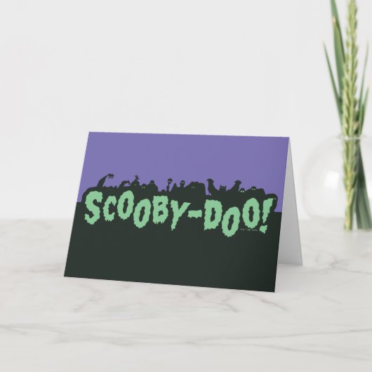 Scooby-Doo! Monster Silhouette Logo Kaart (Voorkant)