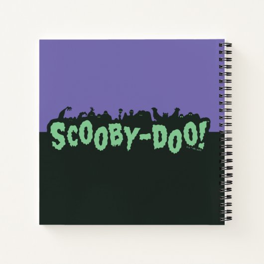 Scooby-Doo! Monster Silhouette Logo Notitieboek (Achterkant)