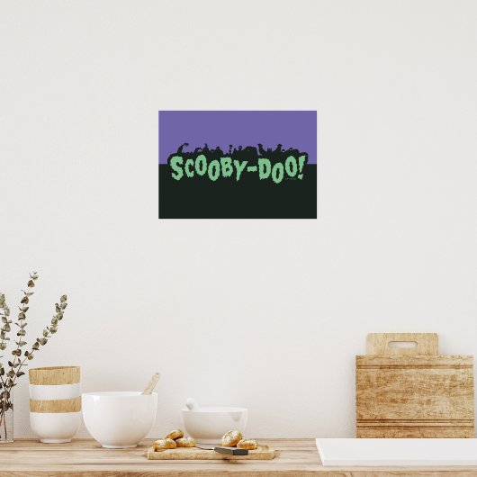 Scooby-Doo! Monster Silhouette Logo Poster (Keuken)