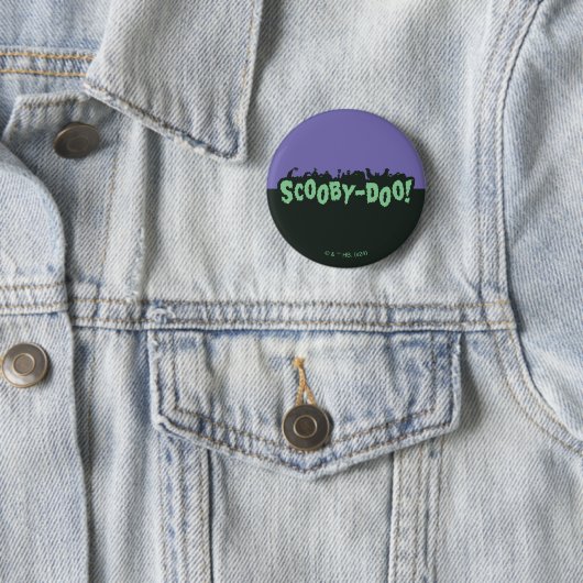 Scooby-Doo! Monster Silhouette Logo Ronde Button 5,7 Cm (In situ)