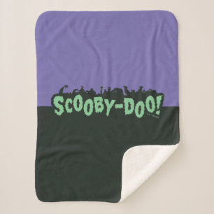 Scooby-Doo! Monster Silhouette Logo Sherpa Deken