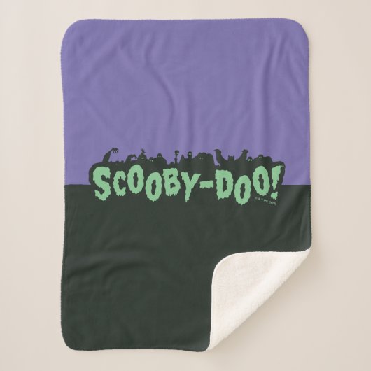 Scooby-Doo! Monster Silhouette Logo Sherpa Deken (Voorkant)