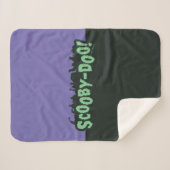 Scooby-Doo! Monster Silhouette Logo Sherpa Deken (Voorkant (horizontaal))