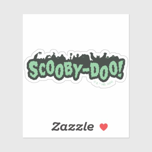 Scooby-Doo! Monster Silhouette Logo Sticker (Vel)