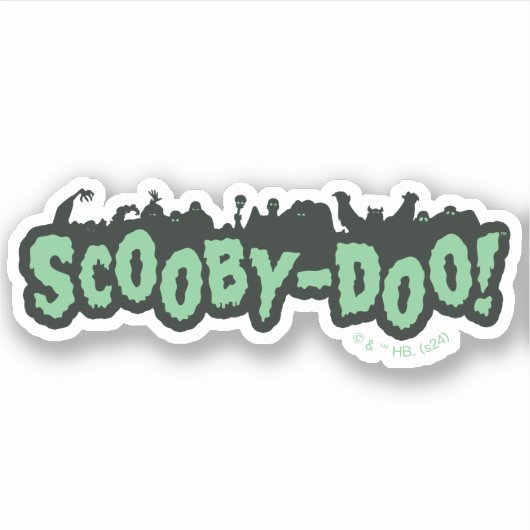 Scooby-Doo! Monster Silhouette Logo Sticker (Voorkant)