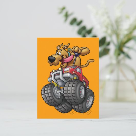 Scooby Doo-Monster Truck Briefkaart (Staand voorkant)
