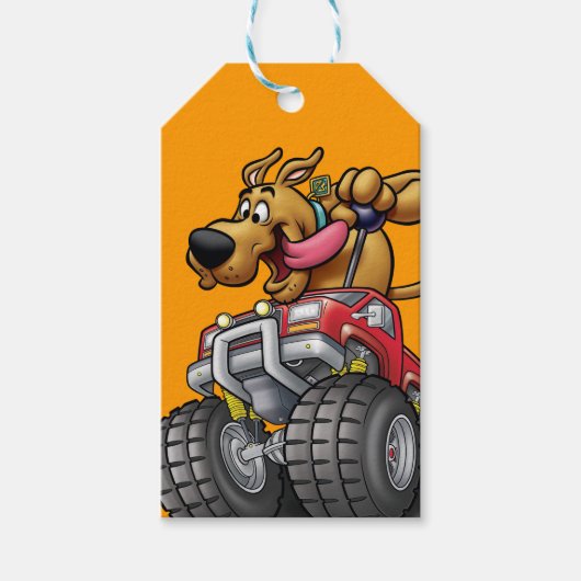 Scooby Doo-Monster Truck Cadeaulabel (Voorkant)