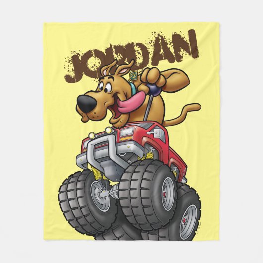 Scooby-Doo Monster Truck Fleece Deken (Voorkant)