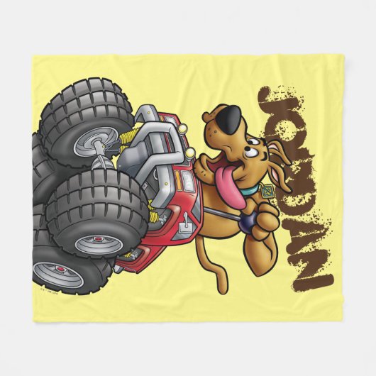 Scooby-Doo Monster Truck Fleece Deken (Voorkant (Horizontaal))