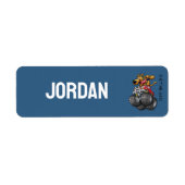 Scooby-Doo Monster Truck | Jouw namen toevoegen Etiket (Voorkant)