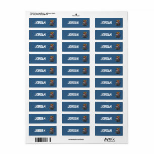 Scooby-Doo Monster Truck Jouw namen toevoegen Etiket