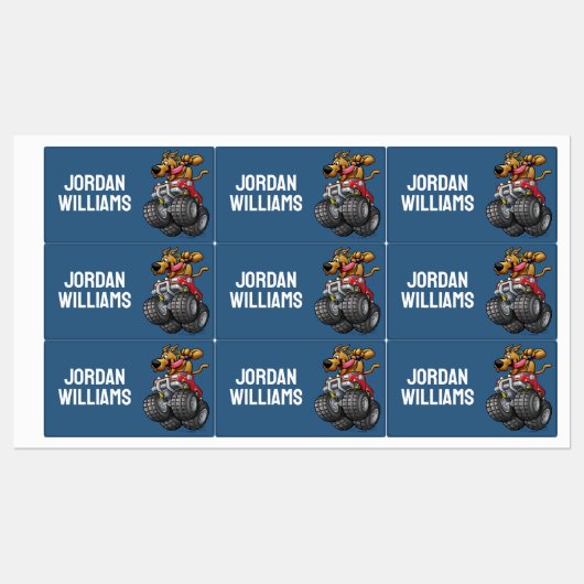 Scooby-Doo Monster Truck Labels (Vel)
