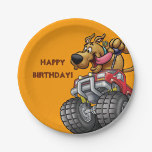 Scooby Doo-Monster Truck Papieren Bordje