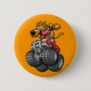 Scooby Doo-Monster Truck Ronde Button 5,7 Cm