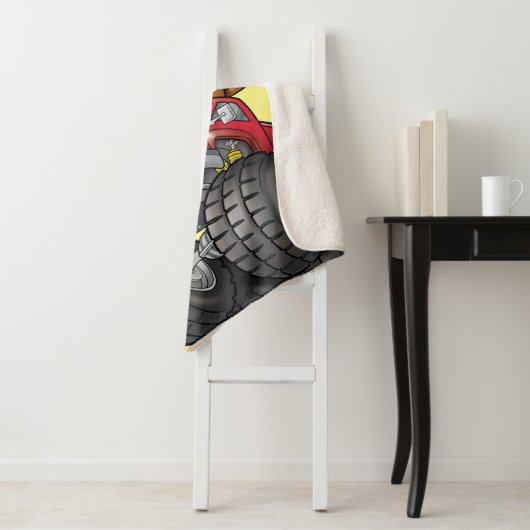 Scooby-Doo Monster Truck Sherpa Deken (In situ)