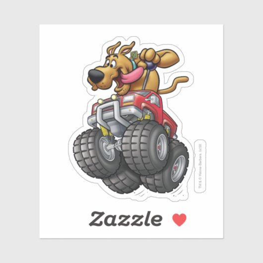Scooby Doo-Monster Truck Sticker (Vel)