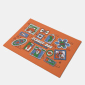Scooby-Doo Muur van Halloween Lijstframes Deurmat (Schuin)