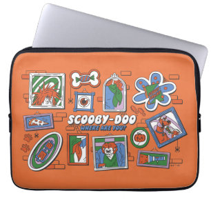 Scooby-Doo Muur van Halloween Lijstframes Laptop Sleeve