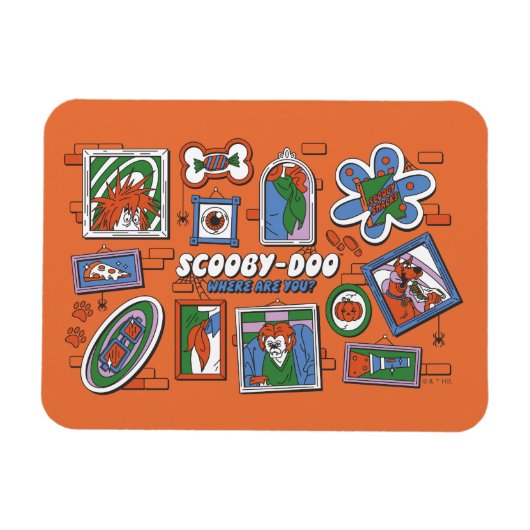 Scooby-Doo Muur van Halloween Lijstframes Magneet (Horizontaal)