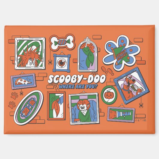 Scooby-Doo Muur van Halloween Lijstframes Magneet (Voorkant)