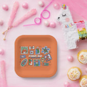 Scooby-Doo Muur van Halloween Lijstframes Papieren Bordje (Feest)