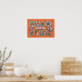 Scooby-Doo Muur van Halloween Lijstframes Poster (Keuken)