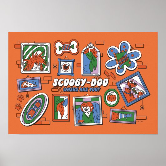 Scooby-Doo Muur van Halloween Lijstframes Poster (Voorkant)