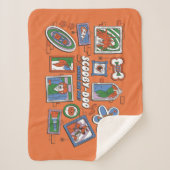 Scooby-Doo Muur van Halloween Lijstframes Sherpa Deken (Voorkant)