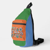 Scooby-Doo Muur van Halloween Lijstframes Sling Bag (Rechterhoek)