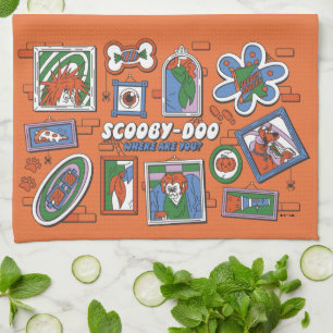 Scooby-Doo Muur van Halloween Lijstframes Theedoek