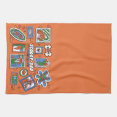 Scooby-Doo Muur van Halloween Lijstframes Theedoek (Horizontaal)